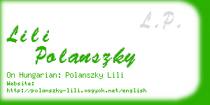 lili polanszky business card